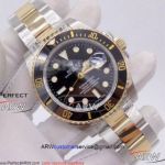 Perfect Replica Rolex Submariner 2-Tone Black Dial watch - New Upgraded NOOB